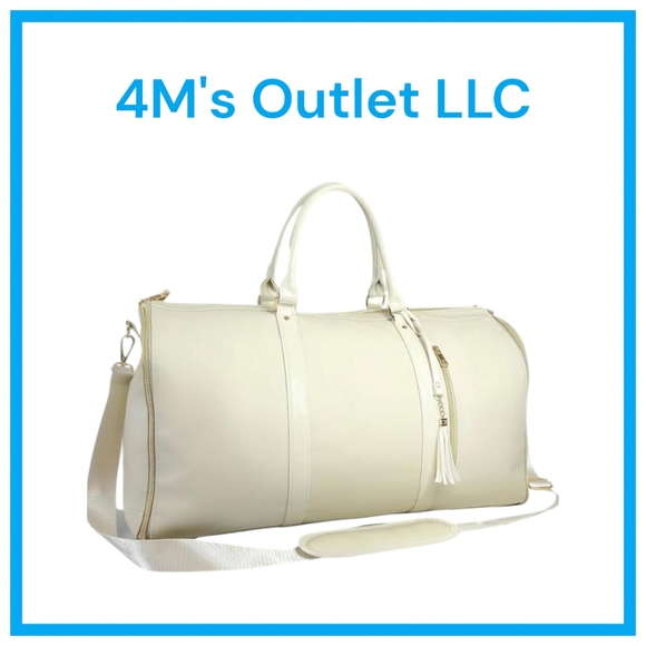 X-Markit Handbags - Elegant White Duffel Bag